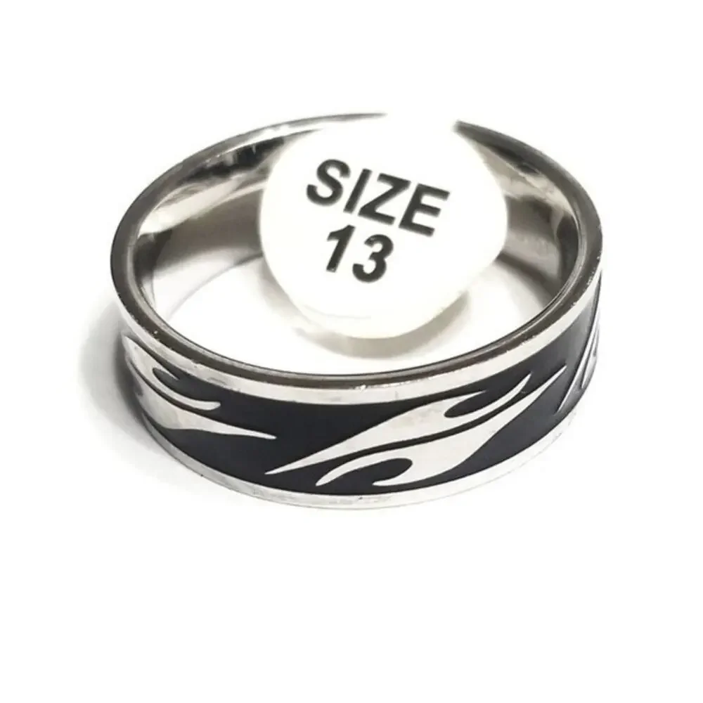 New stainless steel with black‎ center size 13
